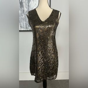 Express Hold Sequin Sleeveless Dress Size Small